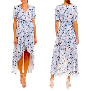 Parker Blue Juliet Dress XS high low